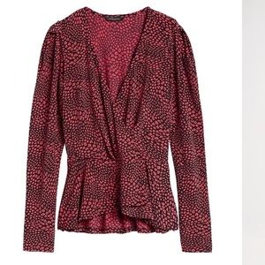 Banana Republic Peplum Wrap Top